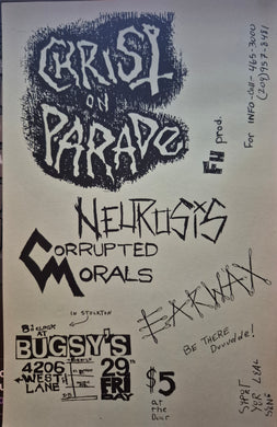 $15 PUNK FLYER - (5.5x8.5) Christ On Parade Neurosis