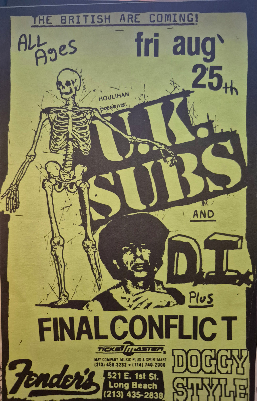 $15 PUNK FLYER - (5.5x8.5) UK Subs Final Conflict