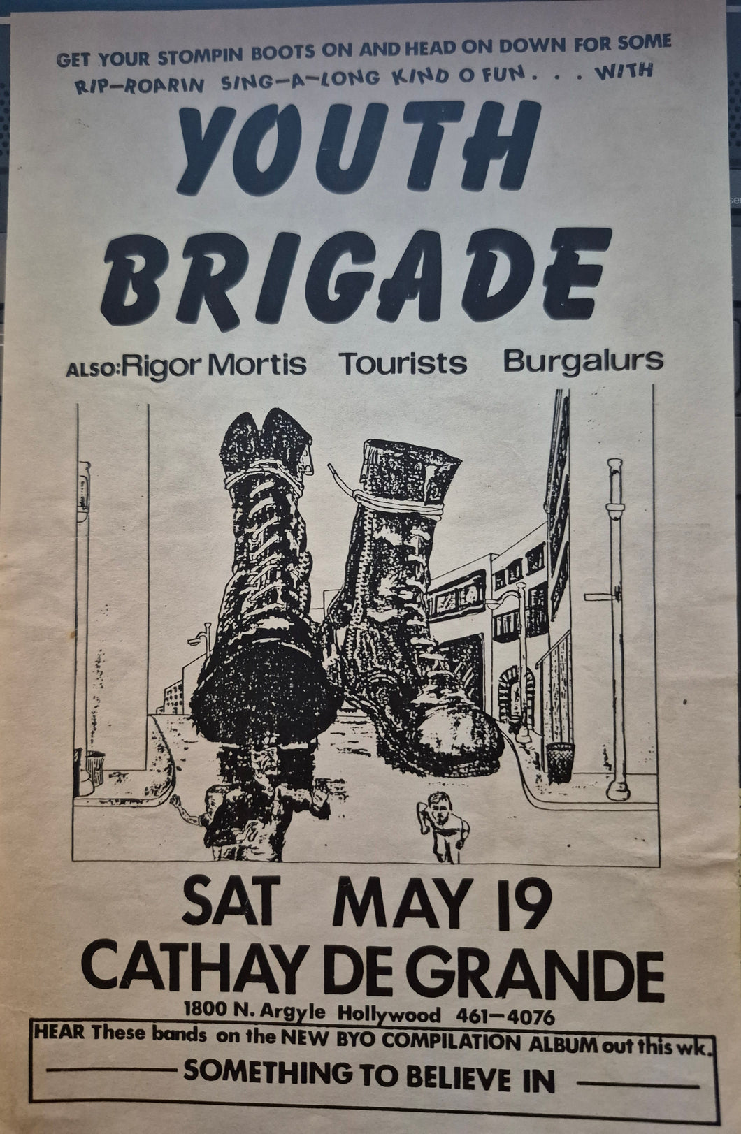 $20 PUNK FLYER  (8.5 x 4.5) Youth Brigade