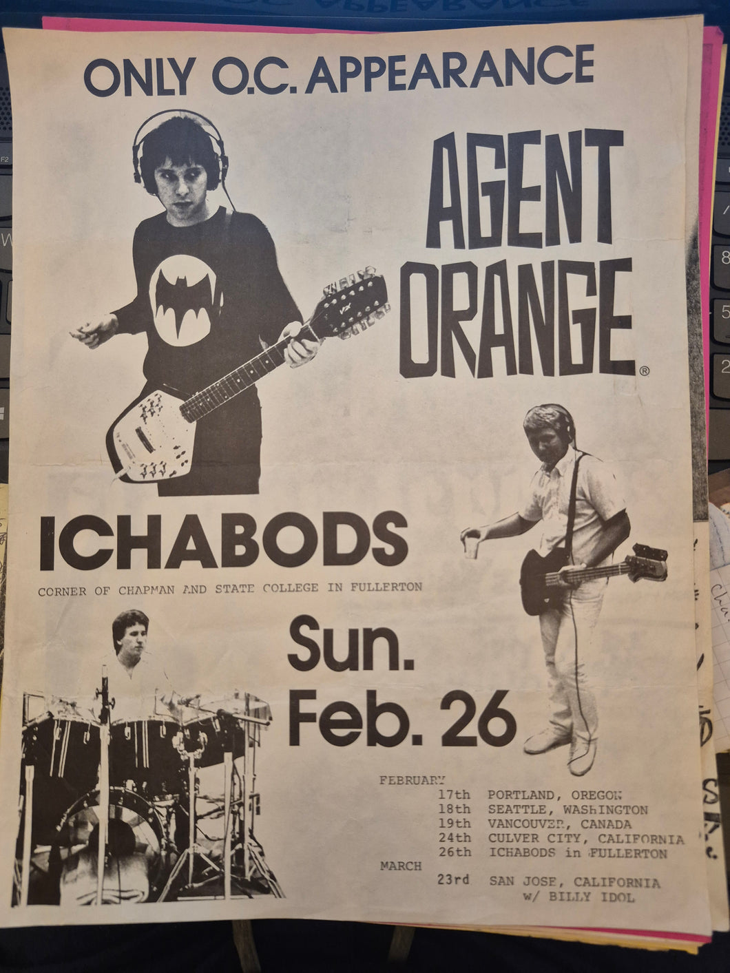 $20 PUNK FLYER  (8.5 x 11) Agent Orange