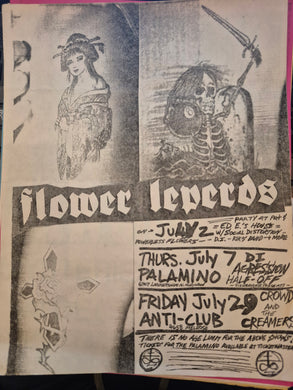 $20 PUNK FLYER  (8.5 x 11) Flower Leperds