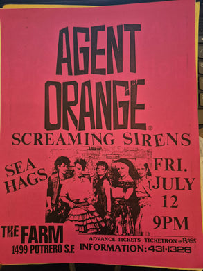 $20 PUNK FLYER  (8.5 x 11) Agent Orange