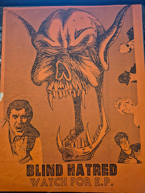 $20 PUNK FLYER  (8.5 x 11) Blind Hatred