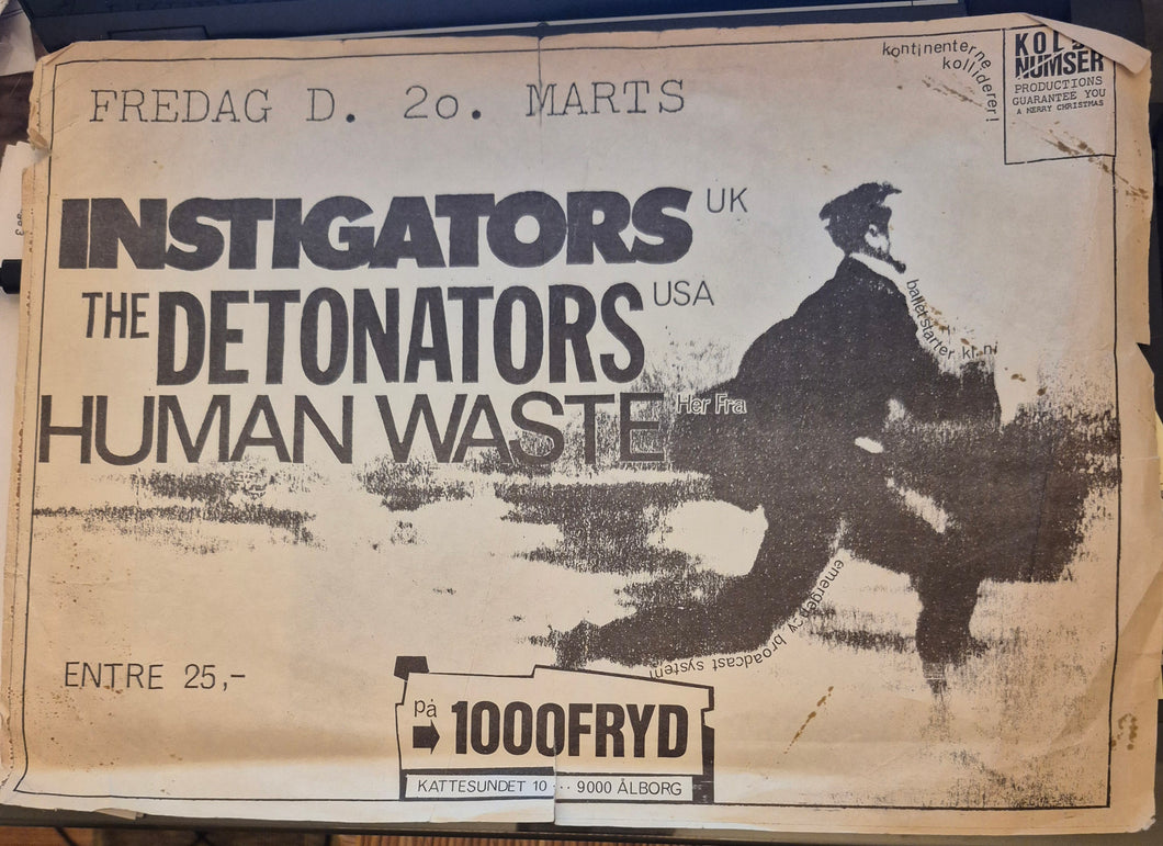 $30 PUNK FLYER - (17x11) Instigators Detonators