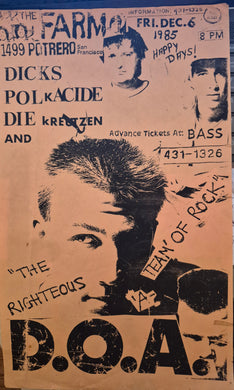 $30 PUNK FLYER - (17x11) DOA