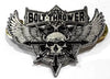 BOLT THROWER - WINGED SKULL METAL BADGE