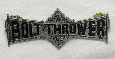 BOLT THROWER LOGO METAL BADGE