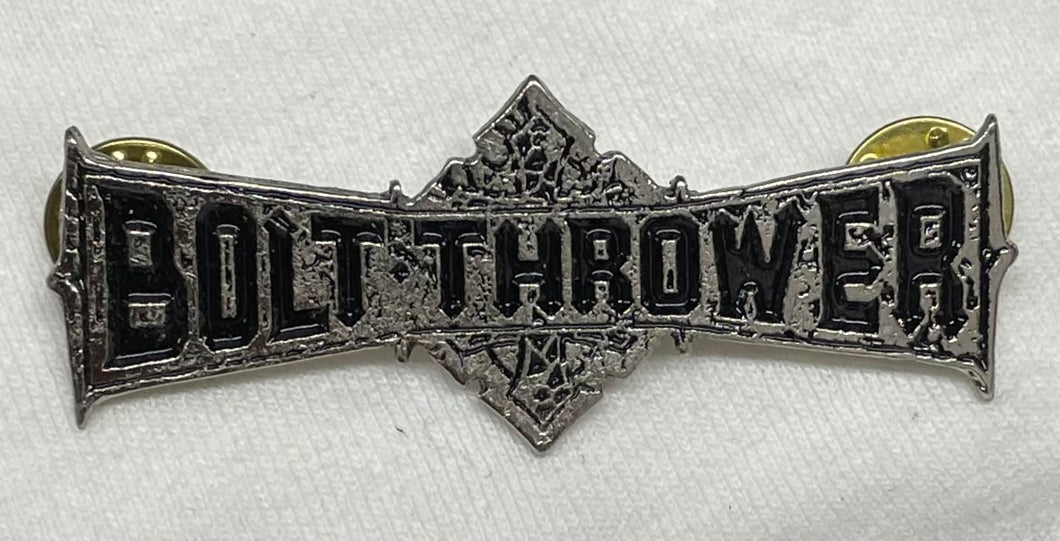 BOLT THROWER LOGO METAL BADGE