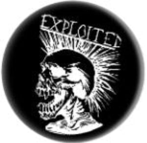 EXPLOITED button (1 inch)