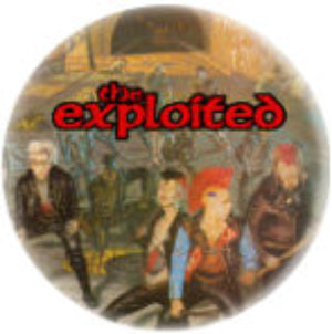 EXPLOITED TROOPS button (1 inch)