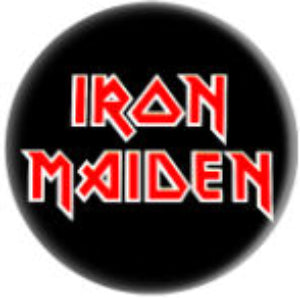 IRON MAIDEN LOGO button (1 inch)