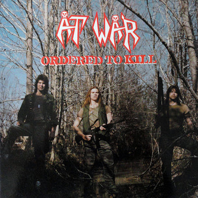 At War - Ordered To Kill USED METAL LP (clear vinyl)
