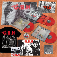 Load image into Gallery viewer, G.B.H - Leather Bristles, Rats, Revenge NEW 3xLP Boxset (red vinyl) delayed til mar or april