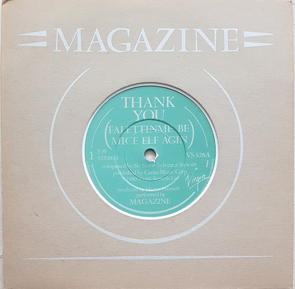 Magazine - Thank You USED POST PUNK / GOTH  7