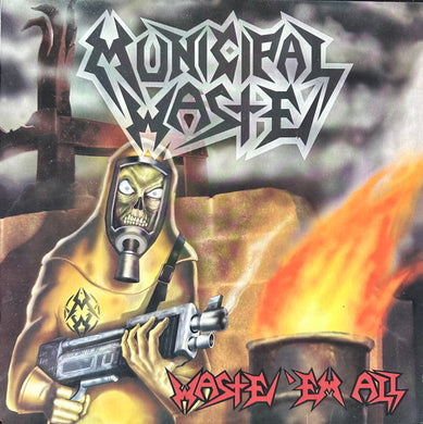 Municipal Waste - Waste 'Em All USED METAL LP (green vinyl)