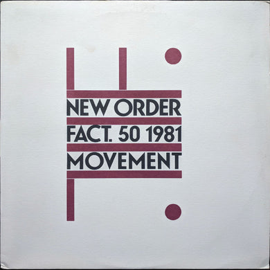 New Order - Movement USED POST PUNK / GOTH LP