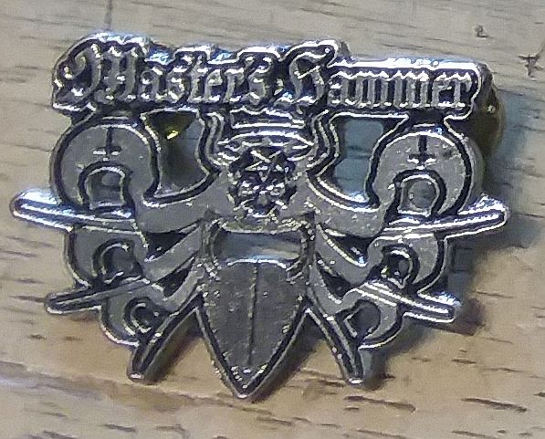 MASTER'S HAMMER - LOGO METAL BADGE