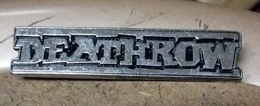 DEATHROW - LOGO METAL BADGE