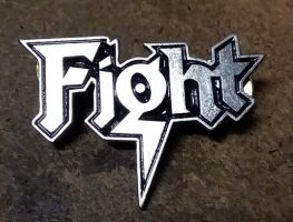 FIGHT - LOGO METAL BADGE
