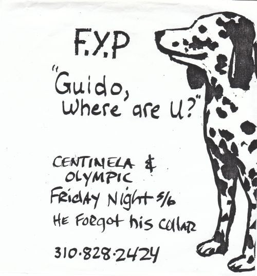 F.Y.P. - Guido, Where Are U? USED 7