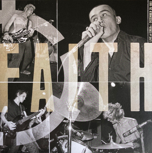 Faith - Live At CBGB's USED LP (clear vinyl)