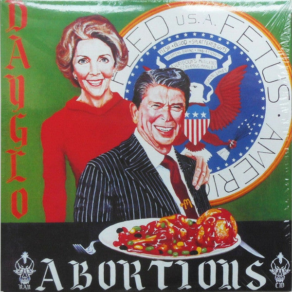Dayglo Abortions - Feed Us A Fetus USED LP (clear splatter vinyl)