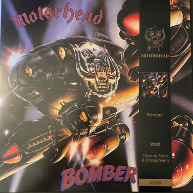 Motorhead - Bomber USED METAL LP (clear w/ silver and orange vinyl)