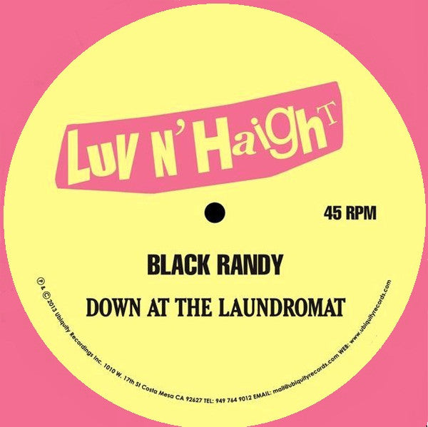 Black Randy - Down At The Laundromat NEW LP