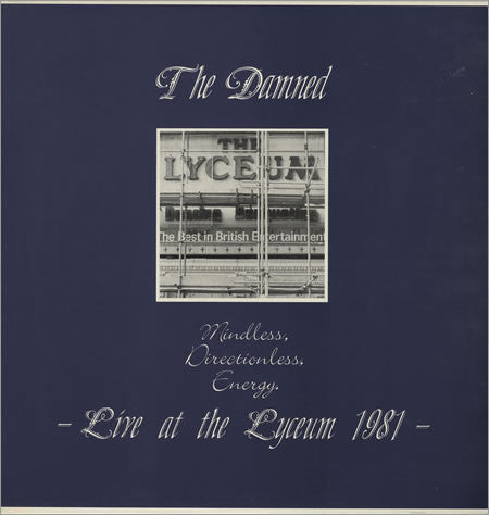 Damned - Mindless, Directionless, Energy. Live At The Lyceum 1981 USED LP