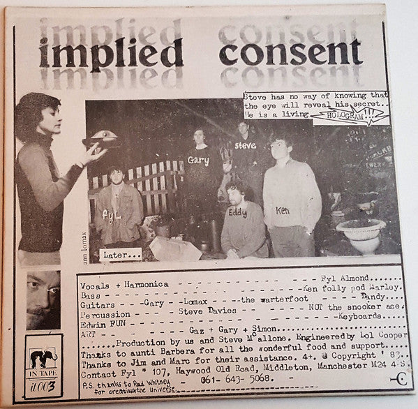Implied Consent - Nobody In Particular USED 7