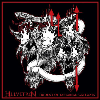 Hellvetron - Trident Of Tartarean Gateways USED METAL LP (red vinyl)