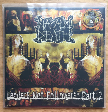 Napalm Death - Leaders Not Followers: Part 2  USED METAL LP (orange black splatter vinyl)