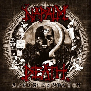 Napalm Death - Smear Campaign USED METAL LP (red/black splatter vinyl)