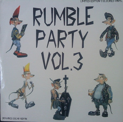 Comp - Rumble Party Vol 3 USED PSYCHOBILLY / SKA LP (blue vinyl)