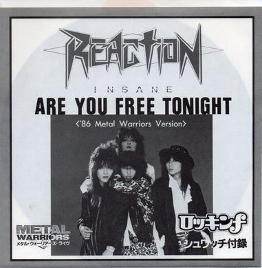 Reaction - Are You Free Tonight < '86 Metal Warriors Version > USED METAL 7