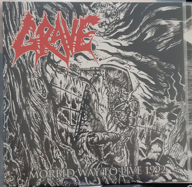 Grave - Morbid Way To Live 1992 USED METAL LP (orange vinyl)