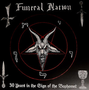 Funeral Nation - 30 Years In The Sign Of The Baphomet USED METAL 2xLP (white w/ red splatter vinyl)