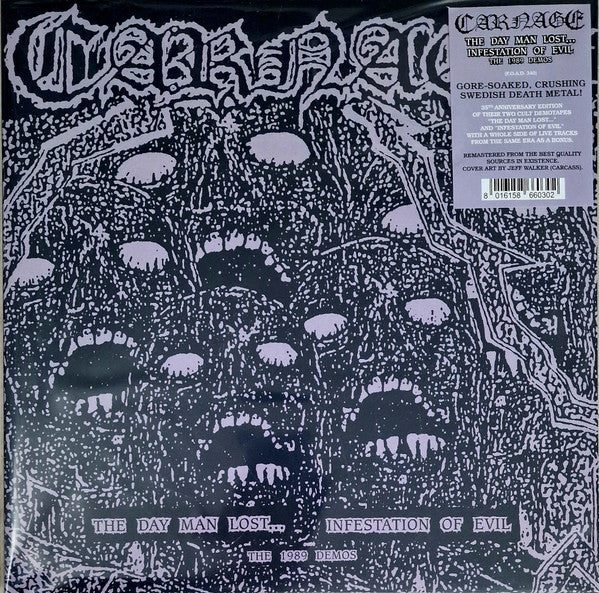 Carnage - The Day Man Lost... / Infestation Of Evil - The 1989 Demos USED METAL LP