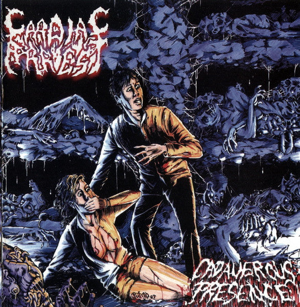 Cardiac Arrest - Cadaverous Presence USED METAL 2xLP (blue cloudy vinyl)