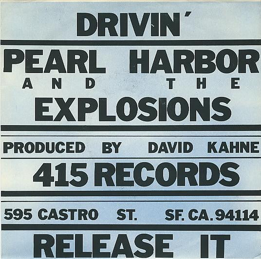 Pearl Harbor And The Explosions - Drivin' USED POST PUNK / GOTH 7