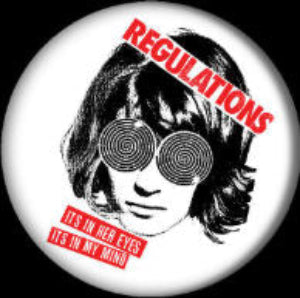 REGULATIONS button (1 inch)
