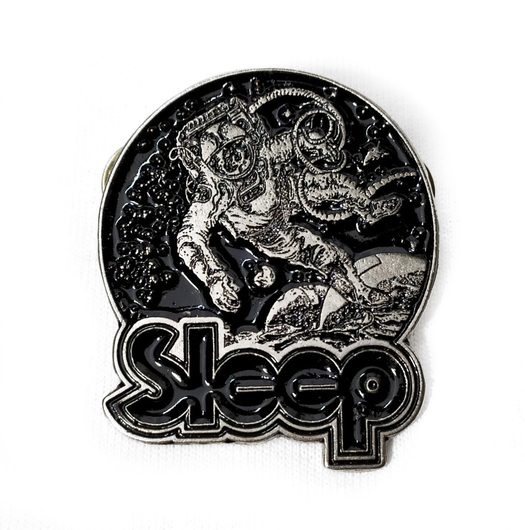 SLEEP - ASTRONAUT METAL BADGE