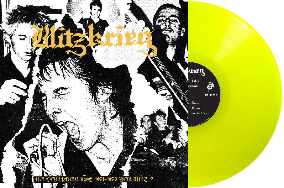 Blitzkrieg - No Compromise 1981 to 1983 Volume 2 NEW LP (highlighter yellow vinyl)