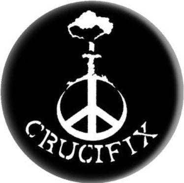 CRUCIFIX BOMB button (1 inch)