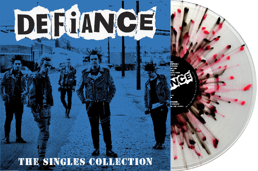 Defiance - Singles Collection 1993 to 2010 NEW 2xLP (clear w/ red and black splatter vinyl)