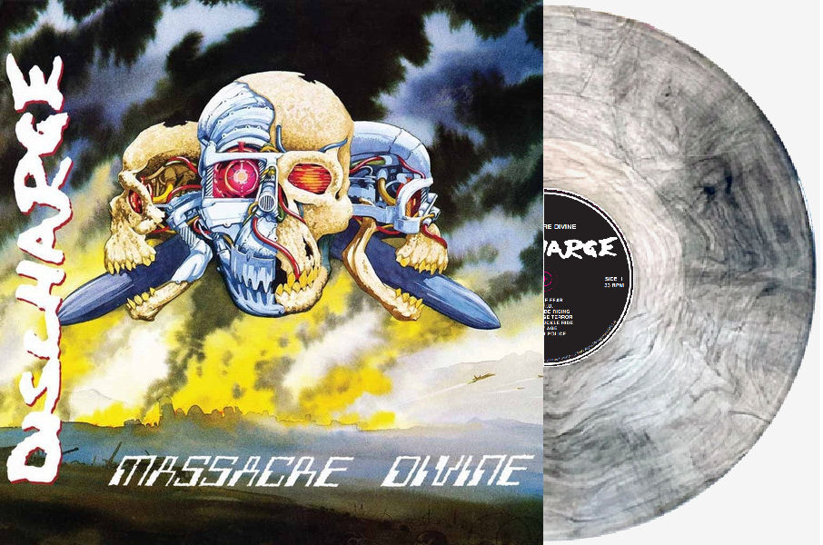 Discharge - Massacre Divine NEW LP (clear w/black galaxy vinyl)