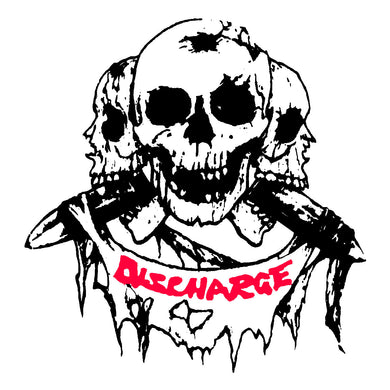 DISCHARGE SKULLS sticker