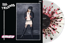 Load image into Gallery viewer, Defiance / Hat Trickers - Split NEW LP (clear w/ pink and black splatter vinyl)  ships aug