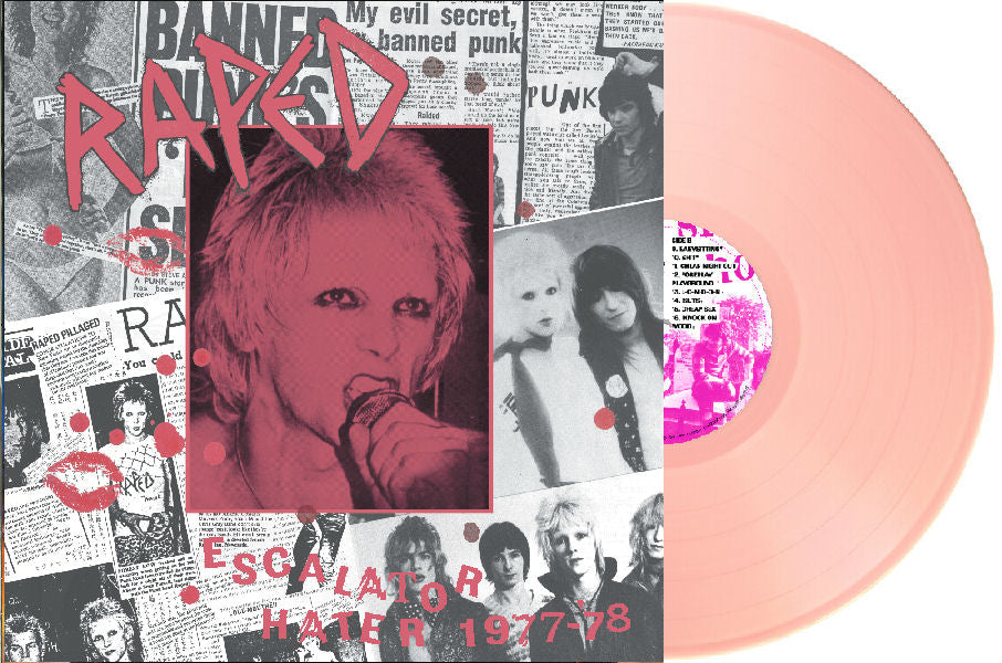 Raped - Escalator Hater 1977 to 1978 NEW LP (pink vinyl)