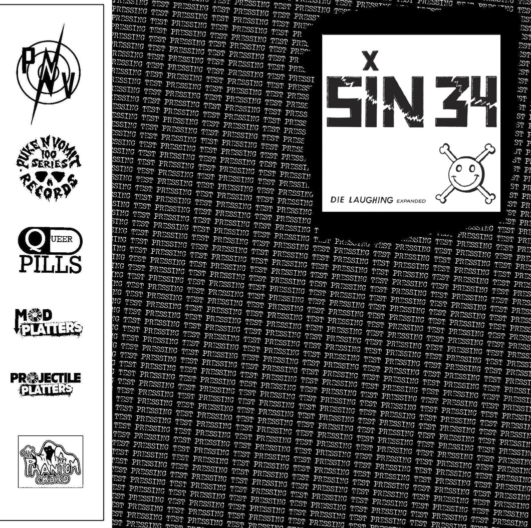 Sin 34 - Die Laughing (expanded) USED LP (test press)